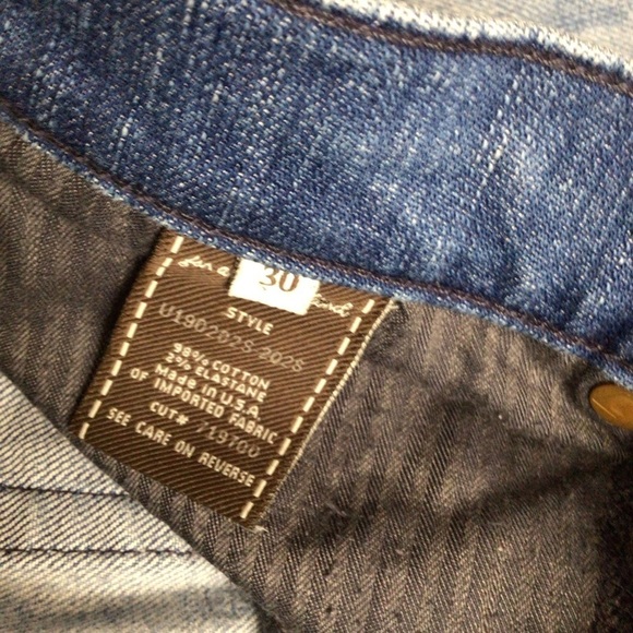 7 for all mankind jeans women 30 blue straight - Picture 9 of 12
